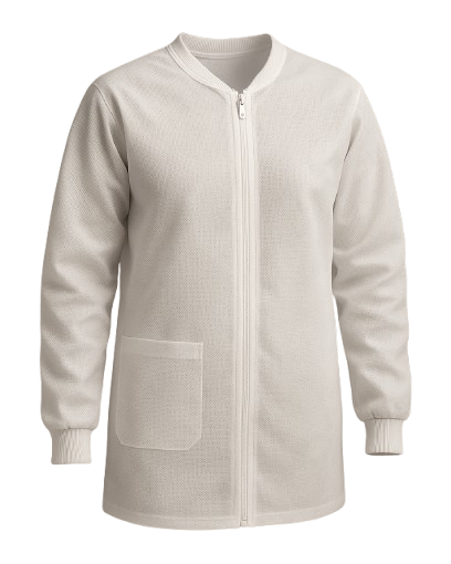 Bata de laboratorio desechable blanca Bata de laboratorio desechable blanca