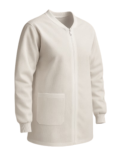Bata de laboratorio desechable blanca Bata de laboratorio desechable blanca