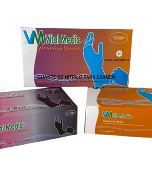 Guantes de Nitrilo desechables - Vital Medic Guantes de Nitrilo desechables - Vital Medic