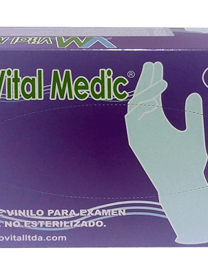 Guantes de Vinilo Transparentes- Vital Medic Guantes de Vinilo Transparentes- Vital Medic